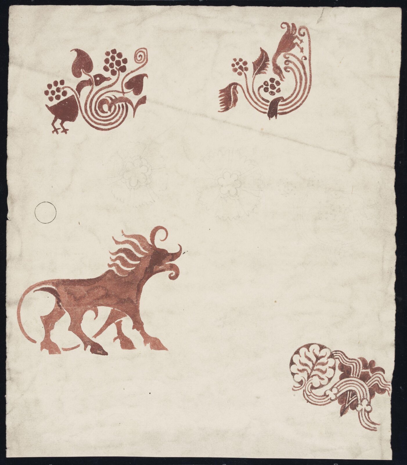 Drawing, William De Morgan, late 19th century