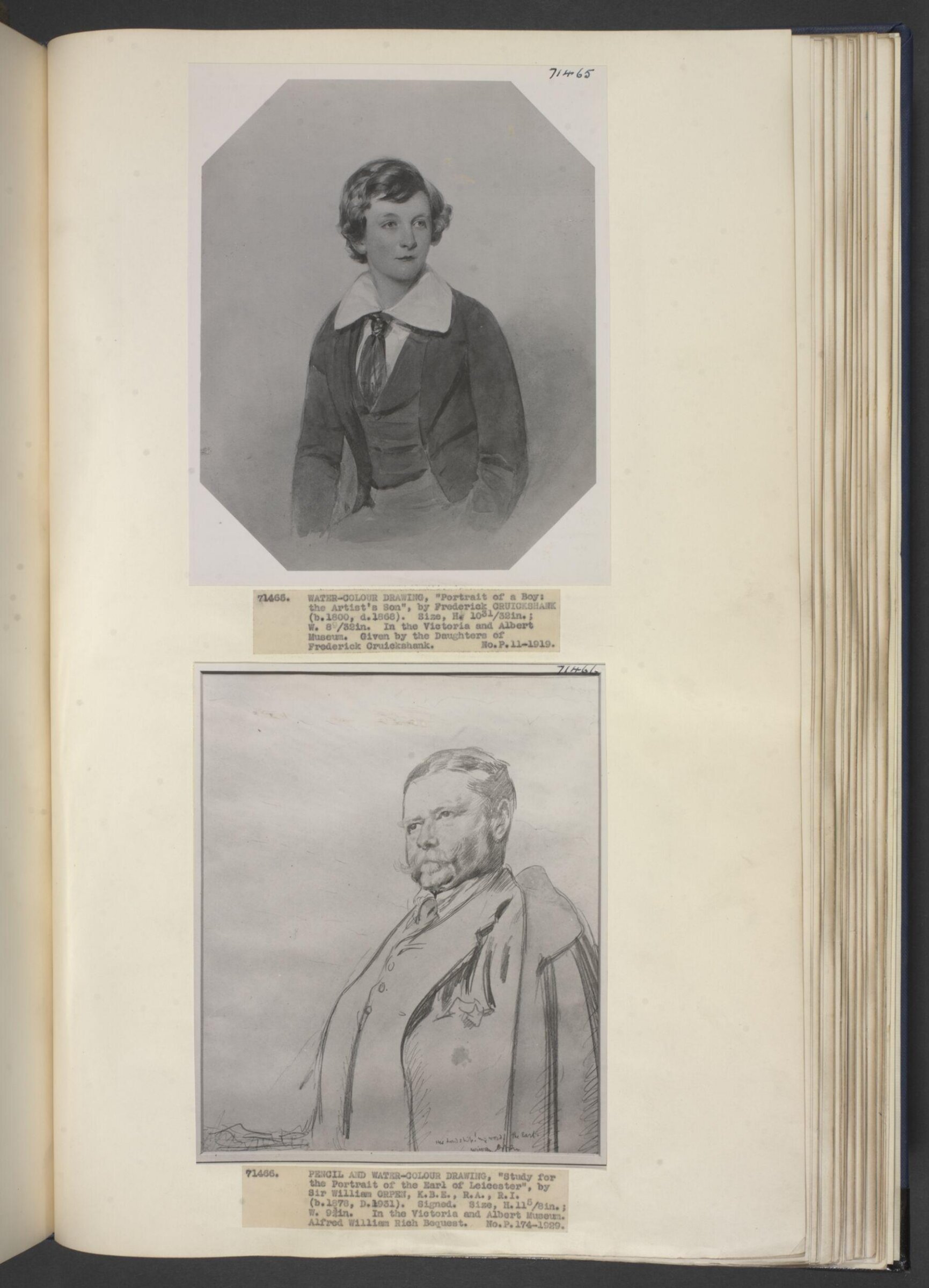 Study for the portrait of the Earl of Leicester, William Newenham Montague Orpen, ca. 1910