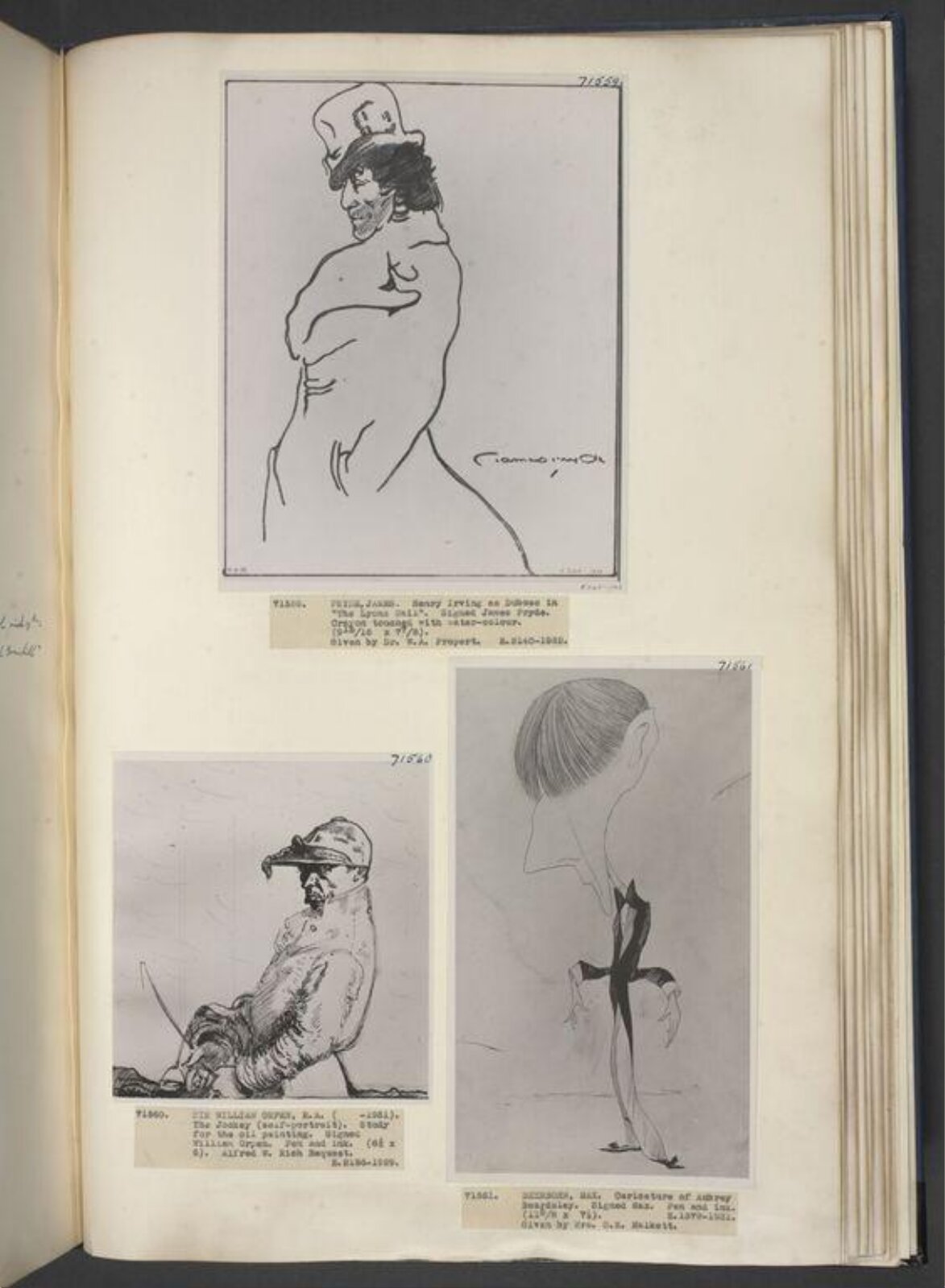 Drawing, James Pryde, late 19th-early 20th century