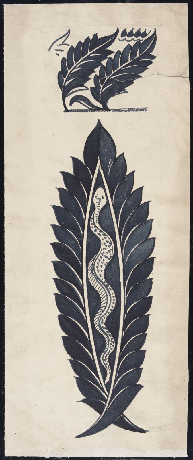 Drawing, William De Morgan, late 19th century