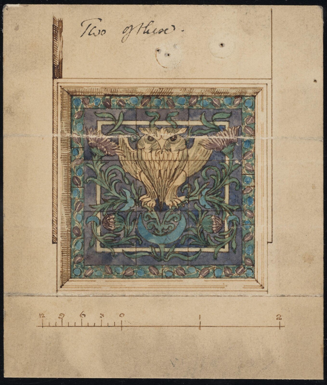 Drawing, William de Morgan