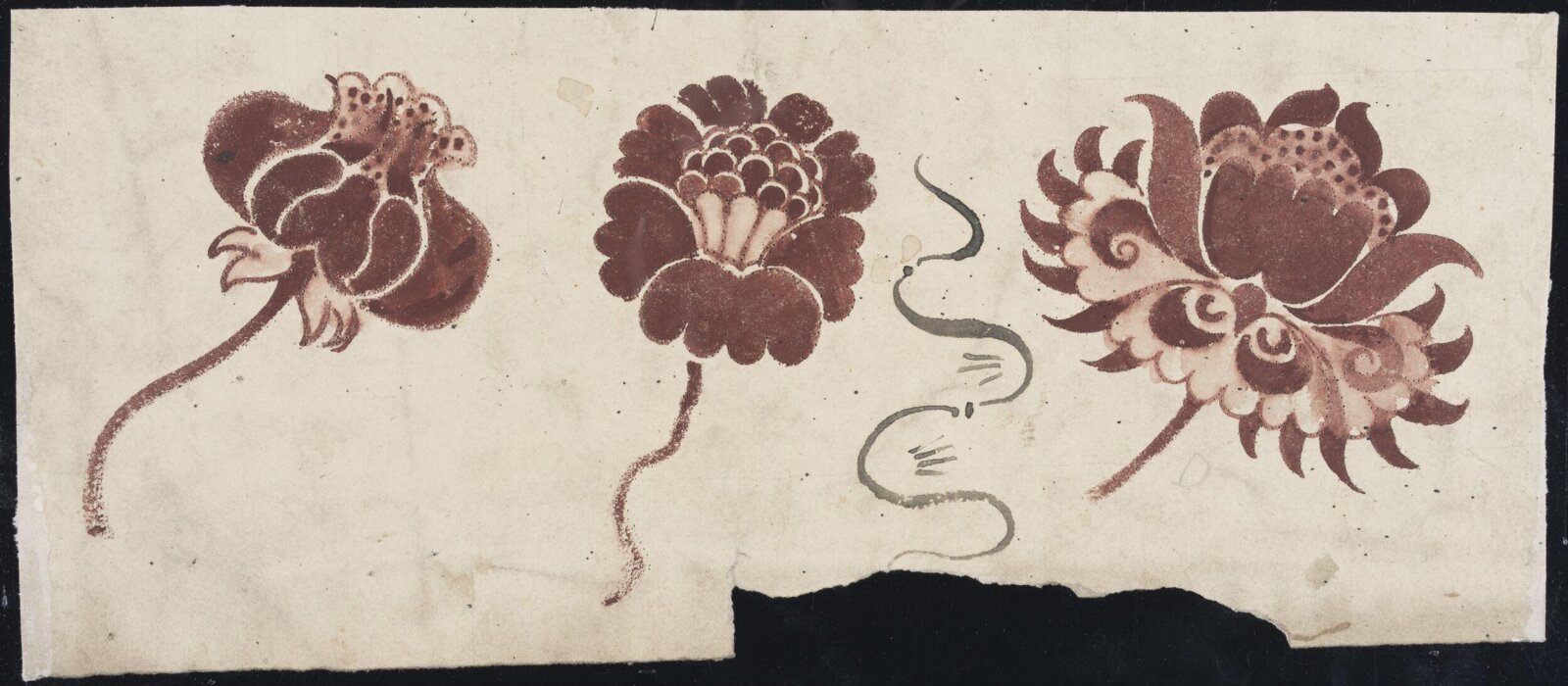 Drawing, William De Morgan, late 19th century