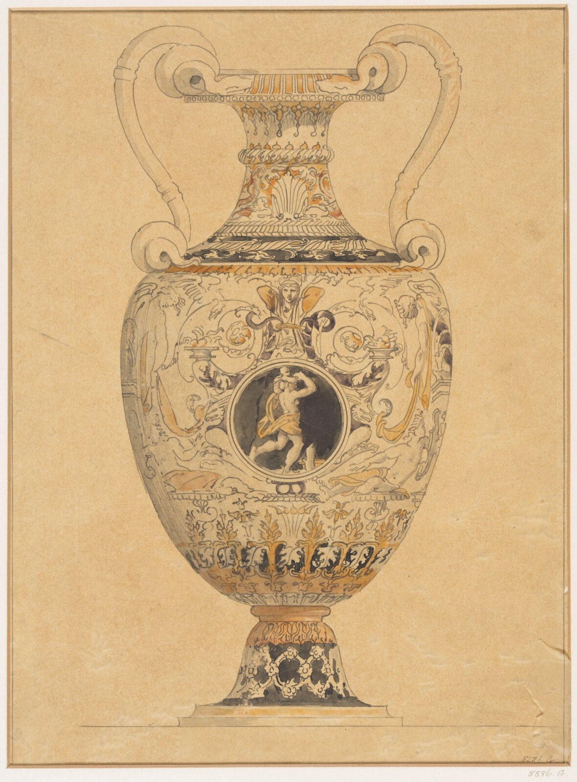 Drawing, Alfred Stevens, c. 1837-1875