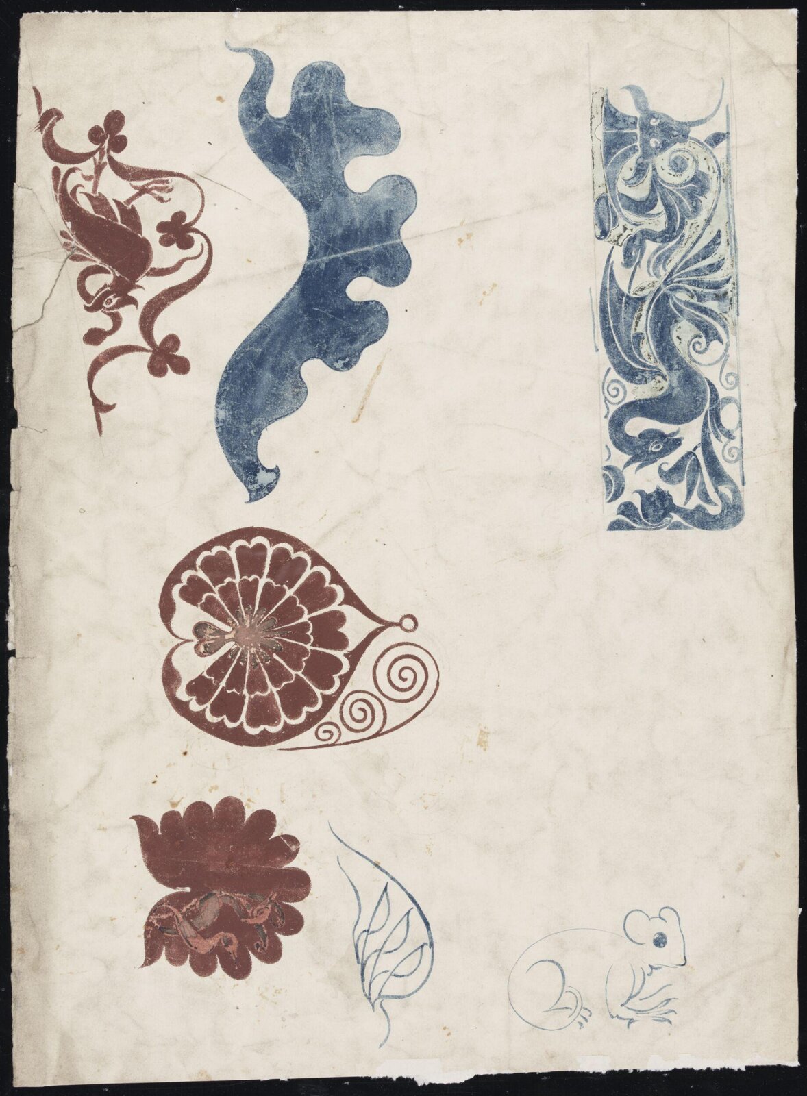 Drawing, William De Morgan, late 19th century