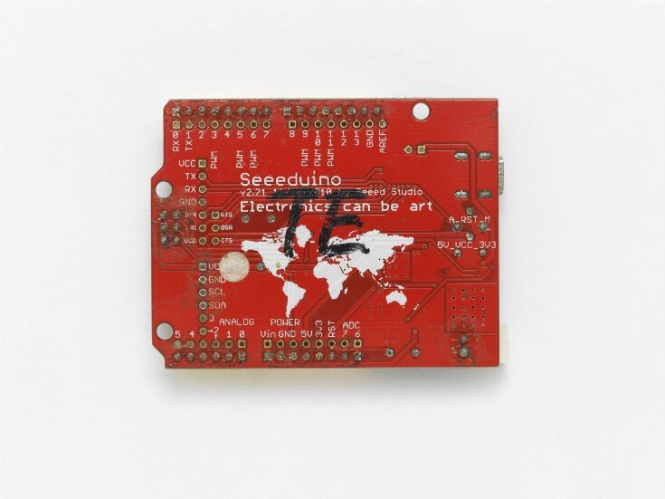 Seeeduino microcontroller board top image
