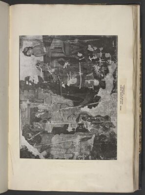 Copy of painting inside the caves of Ajanta (Cave 1)