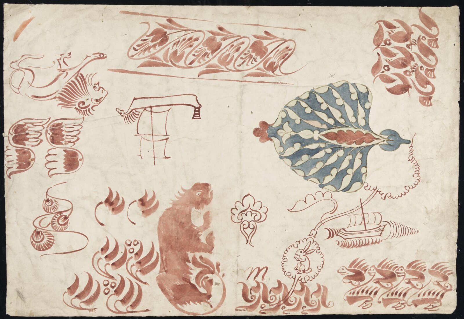 Drawing, William De Morgan, late 19th century