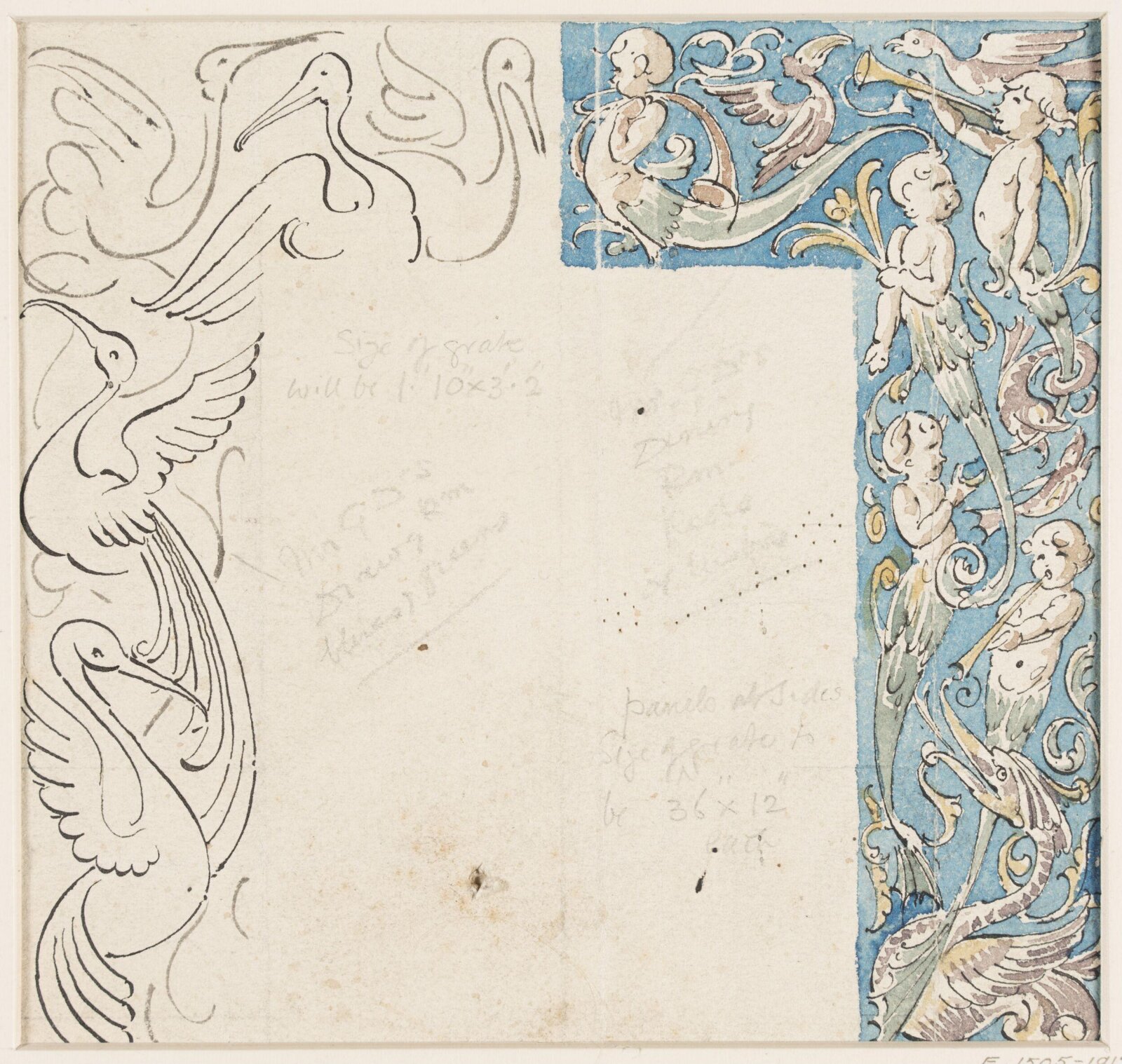 Drawing, William de Morgan