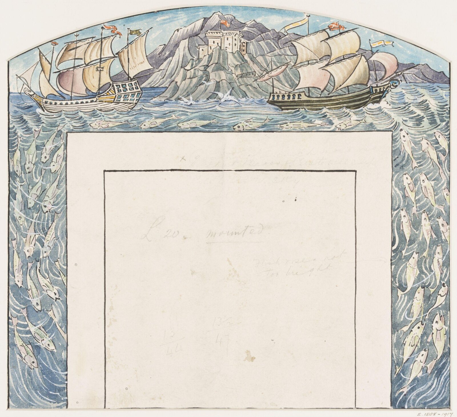 Drawing, William de Morgan