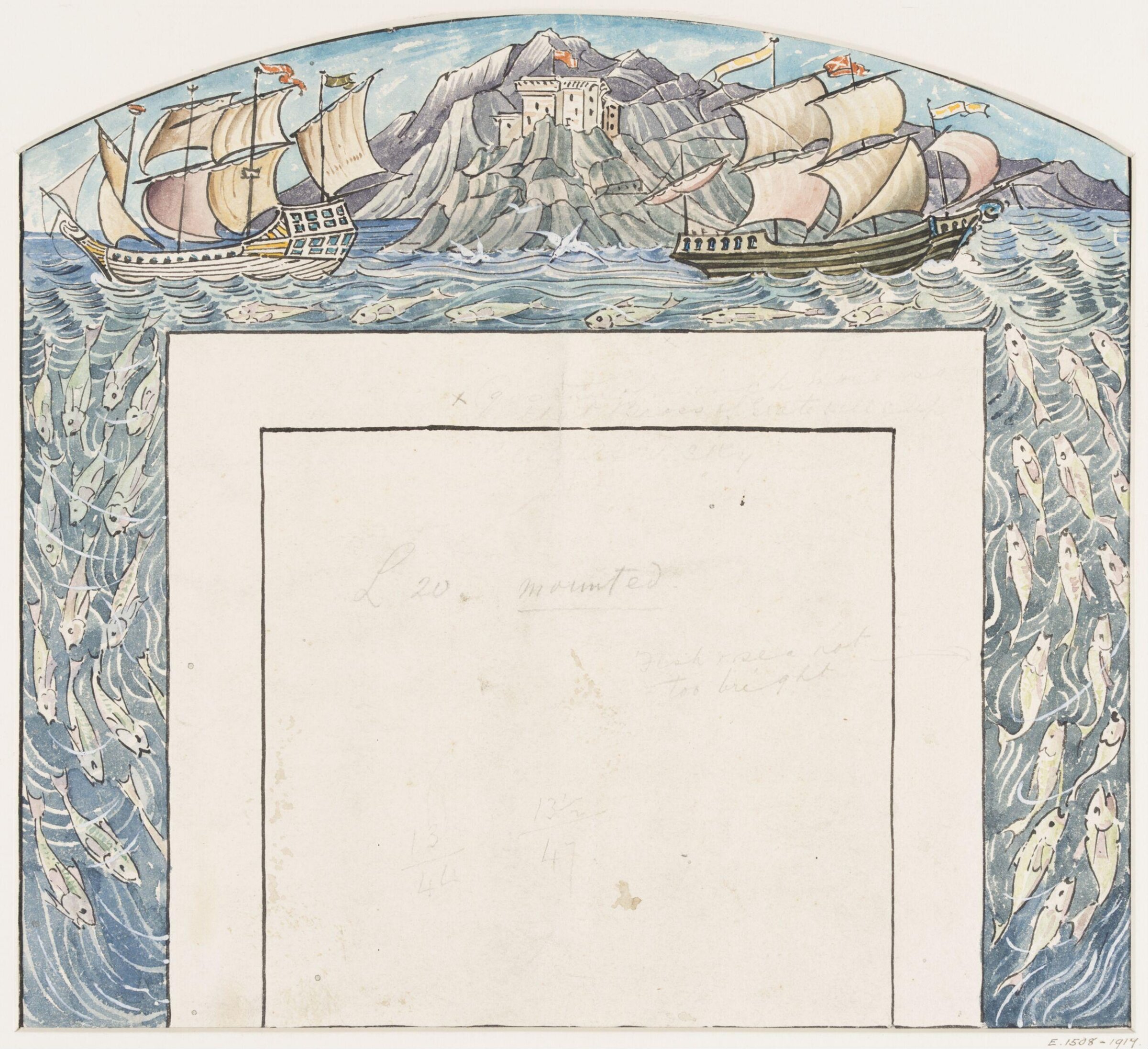 Drawing, William de Morgan