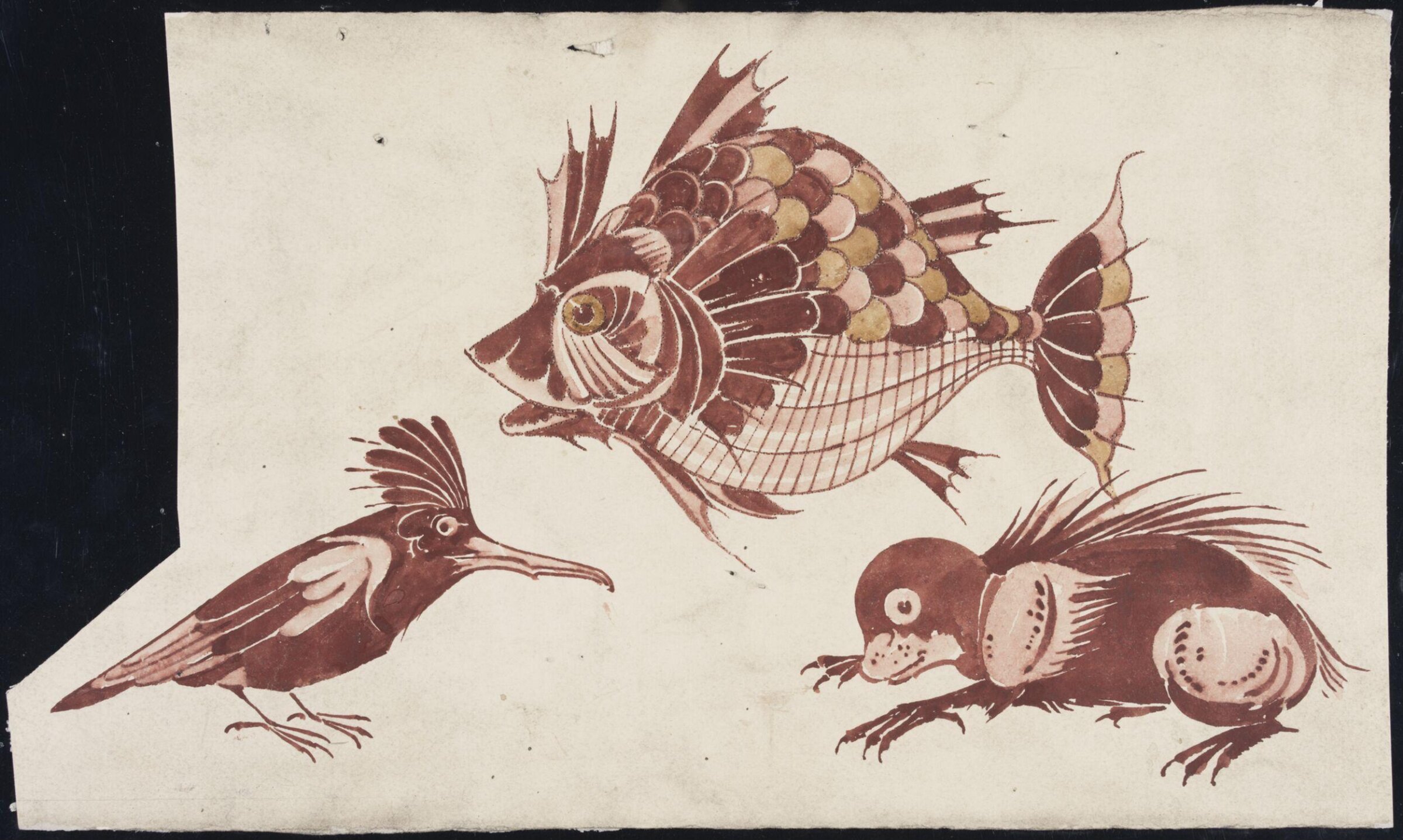 Drawing, William De Morgan, late 19th century