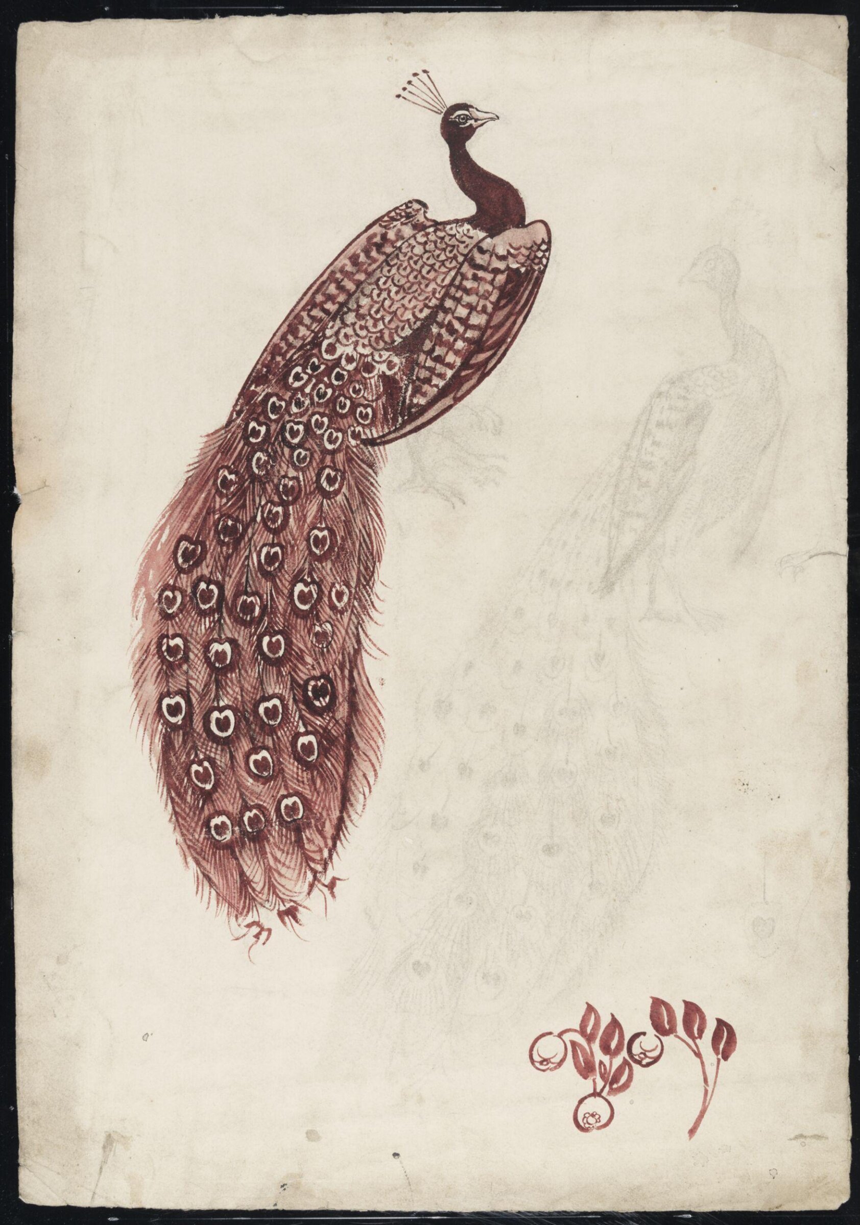 Drawing, William De Morgan, late 19th century