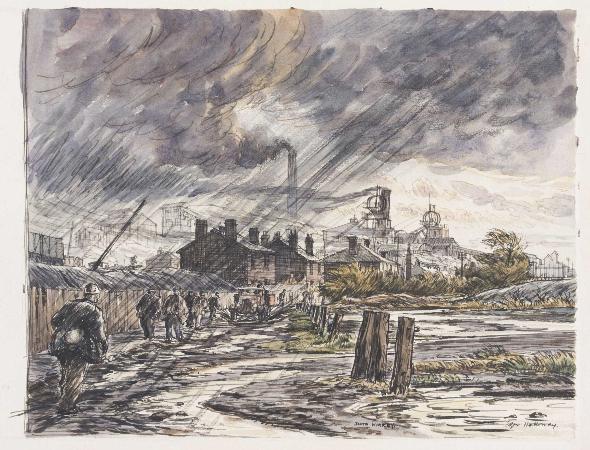 South Kirkby Colliery, Edgar Holloway, 1935