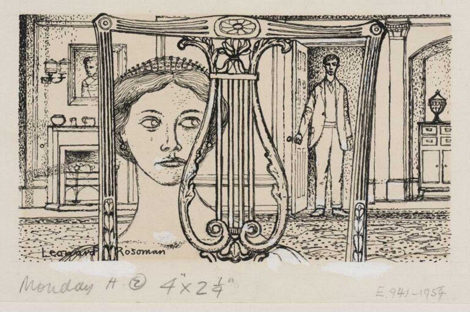 Drawing, Leonard Henry Rosoman, 1951