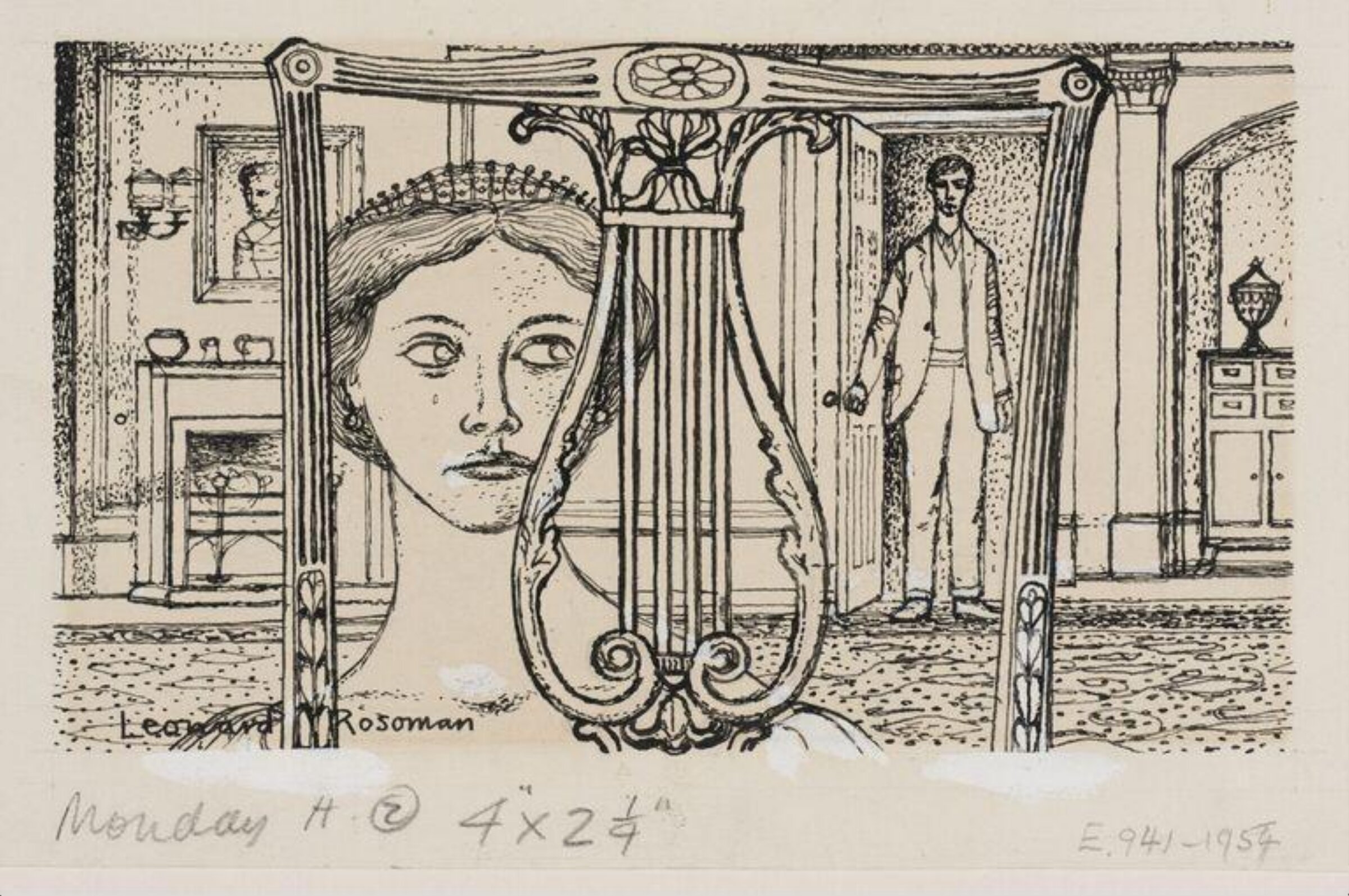 Drawing, Leonard Henry Rosoman, 1951