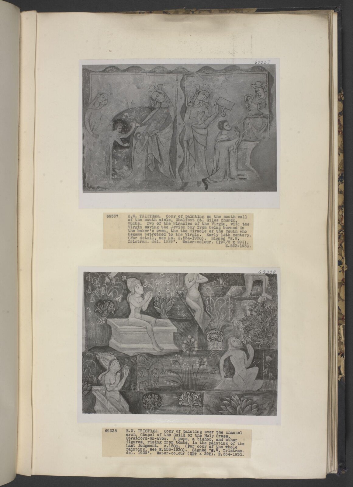 Drawing, Ernest William Tristram, 1929