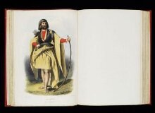 The clans of the Scottish Highlands : illustrated by appropriate figures, displaying their dress, tartans, arms, armorial insignia, and social occupations, from original sketches by Robert Ronald McIan ... / by James Logan thumbnail 1