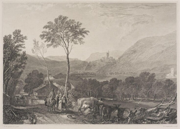 Engraving from Whitaker's 'History of Richmondshire' | William ...