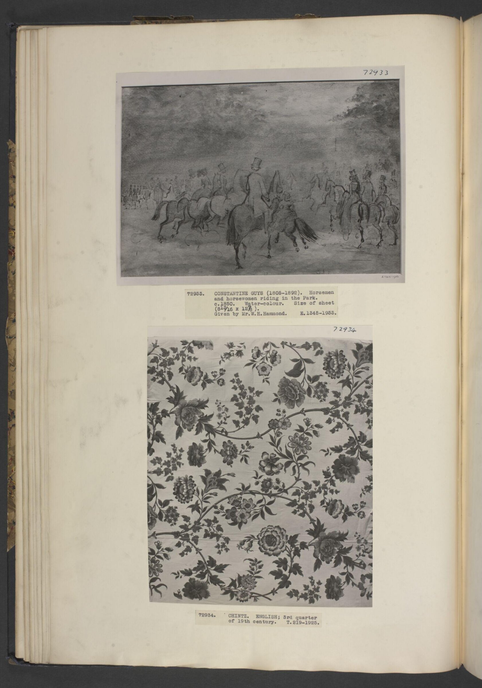 Watercolour drawing, Constantin Ernest Adolphe Hyacinthe Guys, c.1850