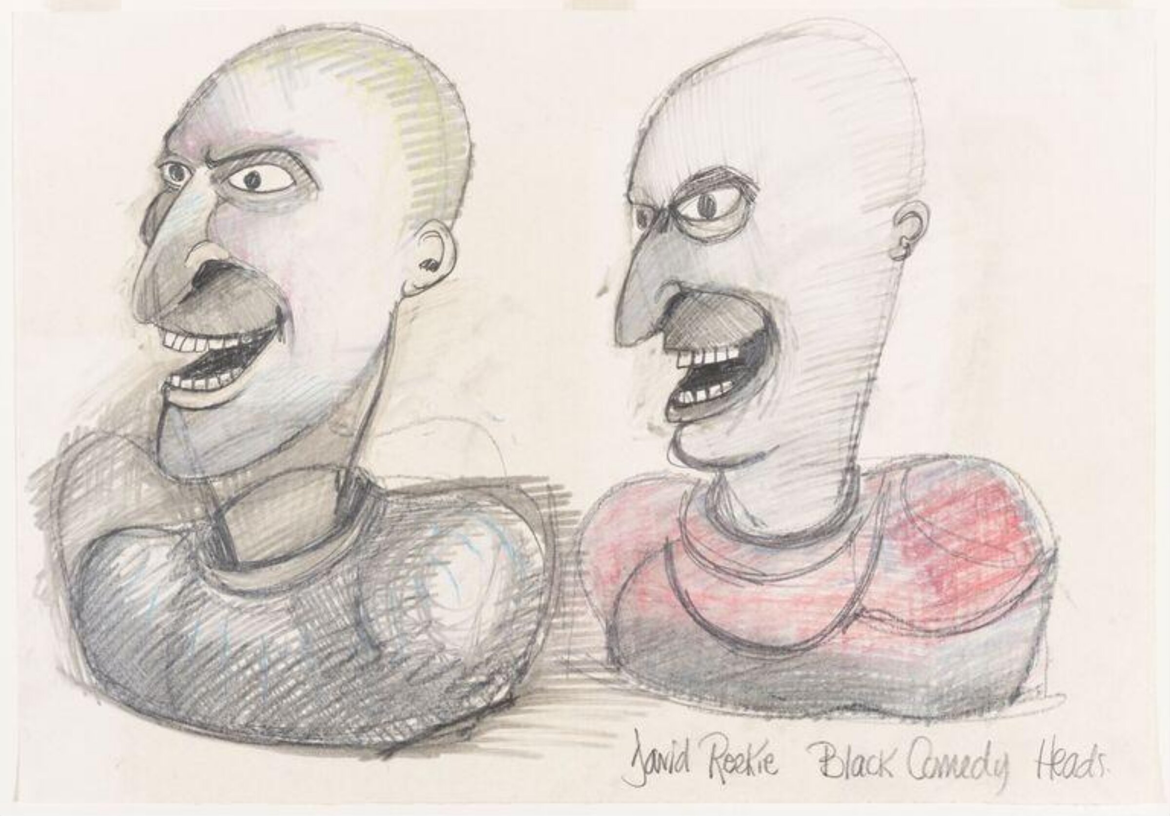 Black Comedy Heads, David Reekie, 1993