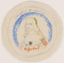 Design for Christina of Sweden plate thumbnail 1