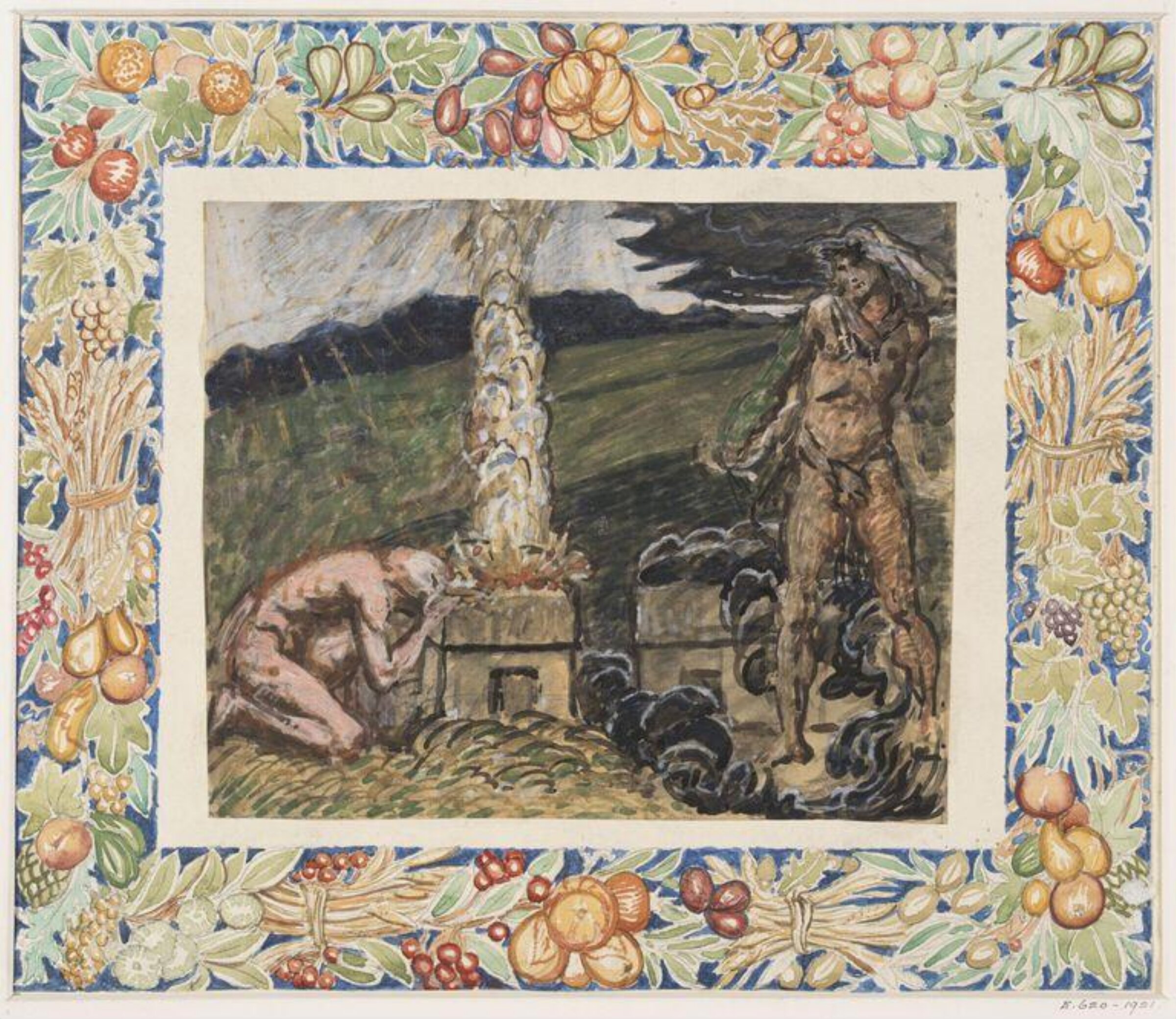 Drawing, William Blake Richmond, late 19th century