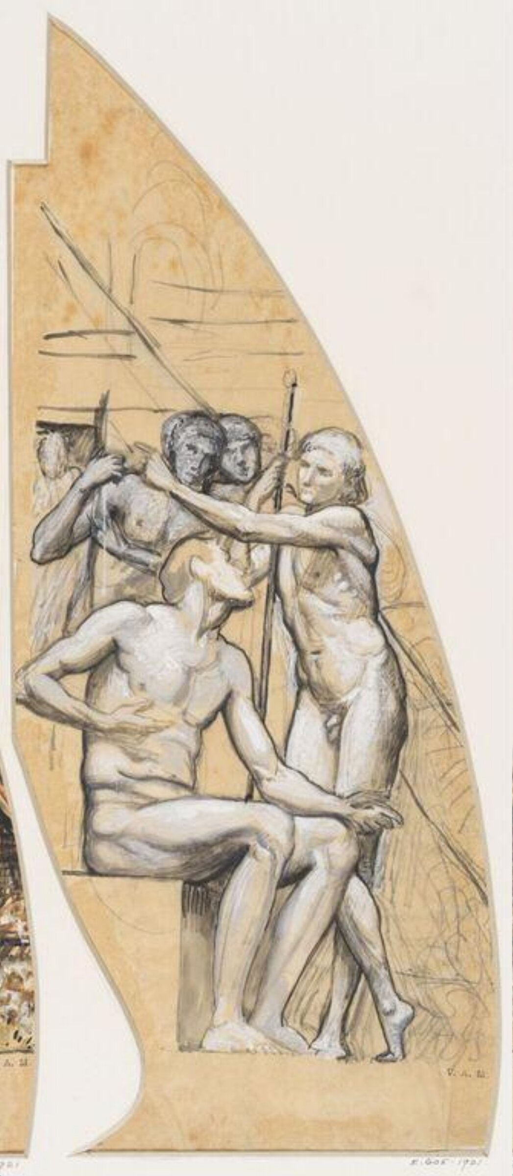 Drawing, William Blake Richmond, late 19th century
