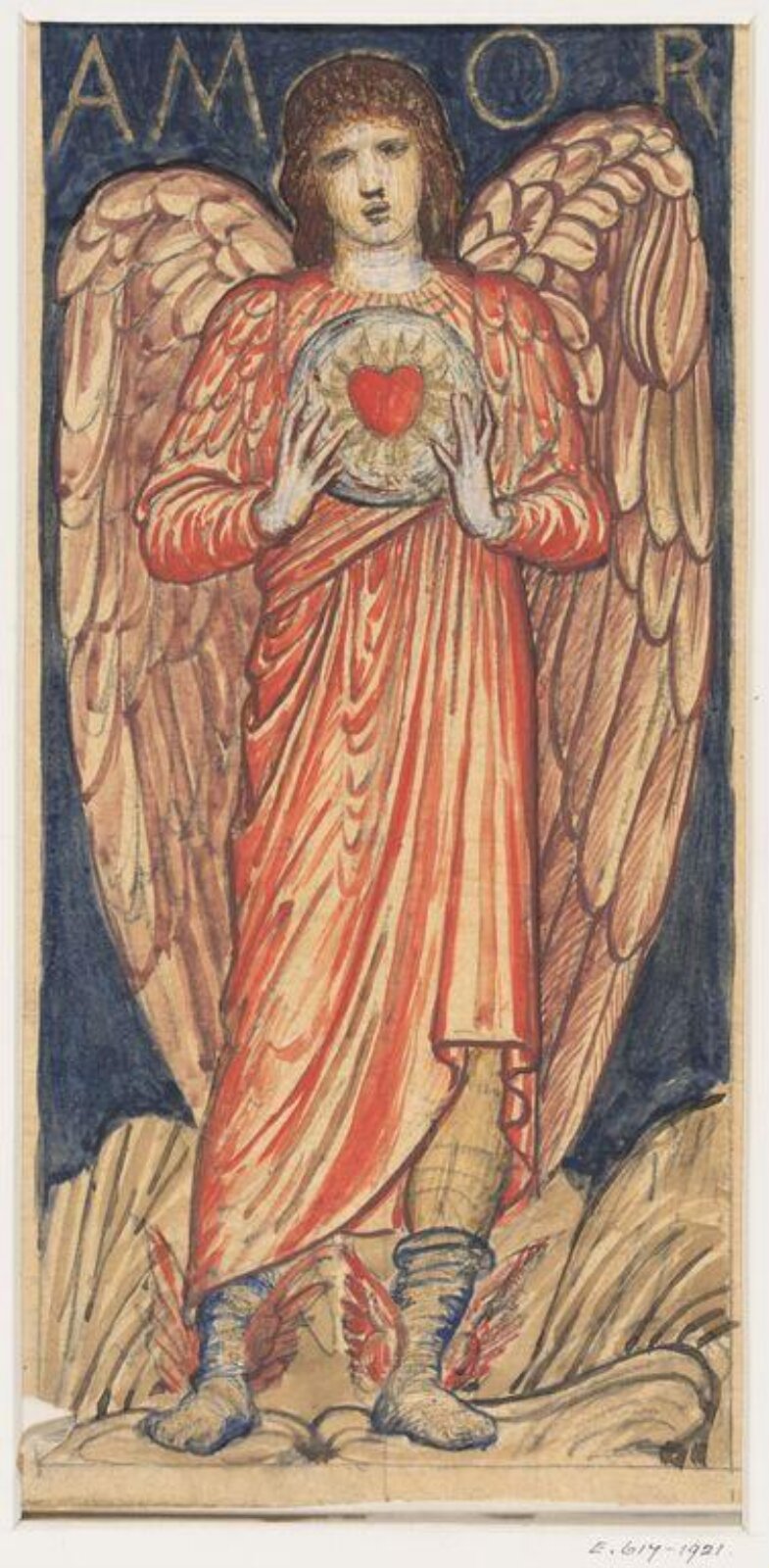 Drawing, William Blake Richmond, late 19th century
