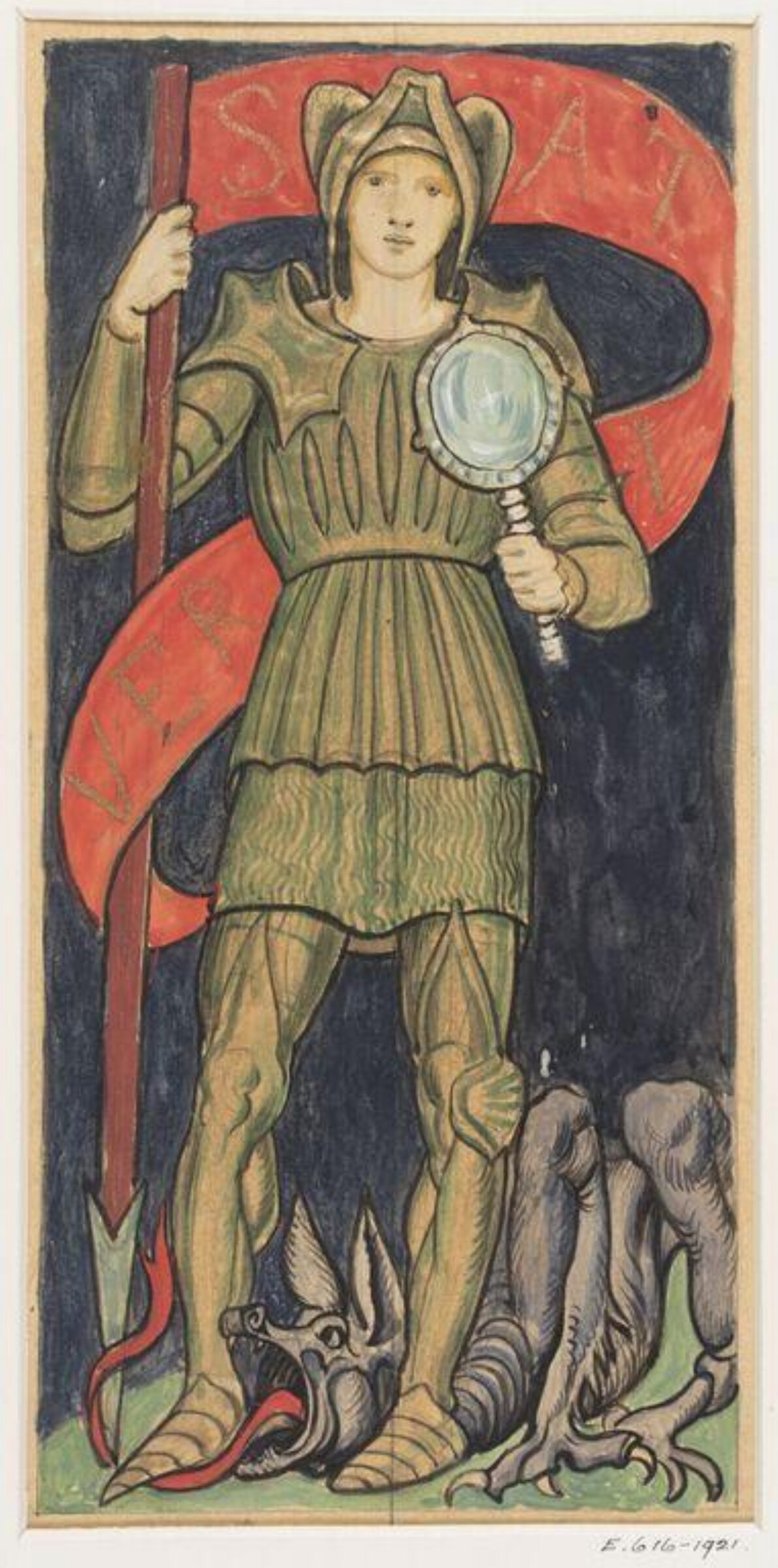 Drawing, William Blake Richmond, late 19th century