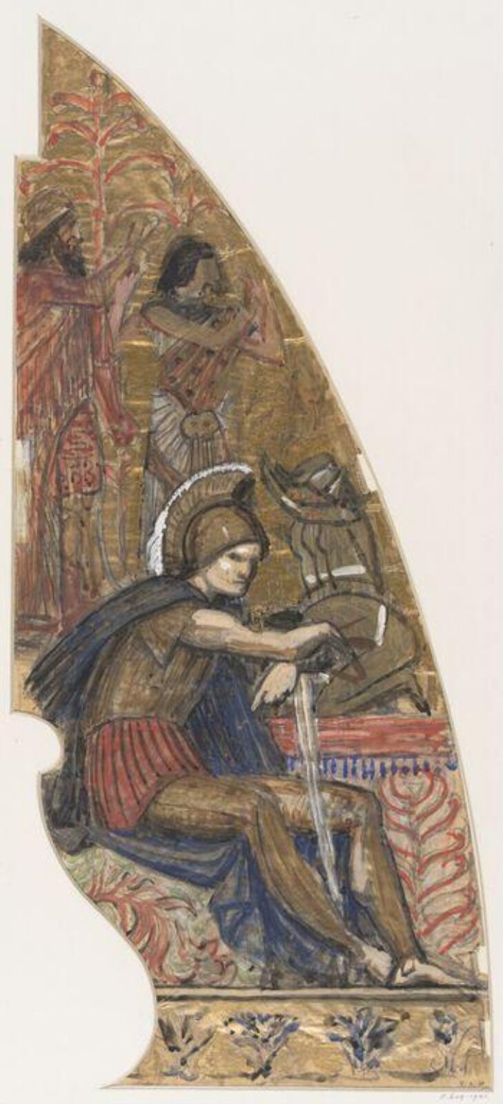 Drawing, William Blake Richmond, late 19th century