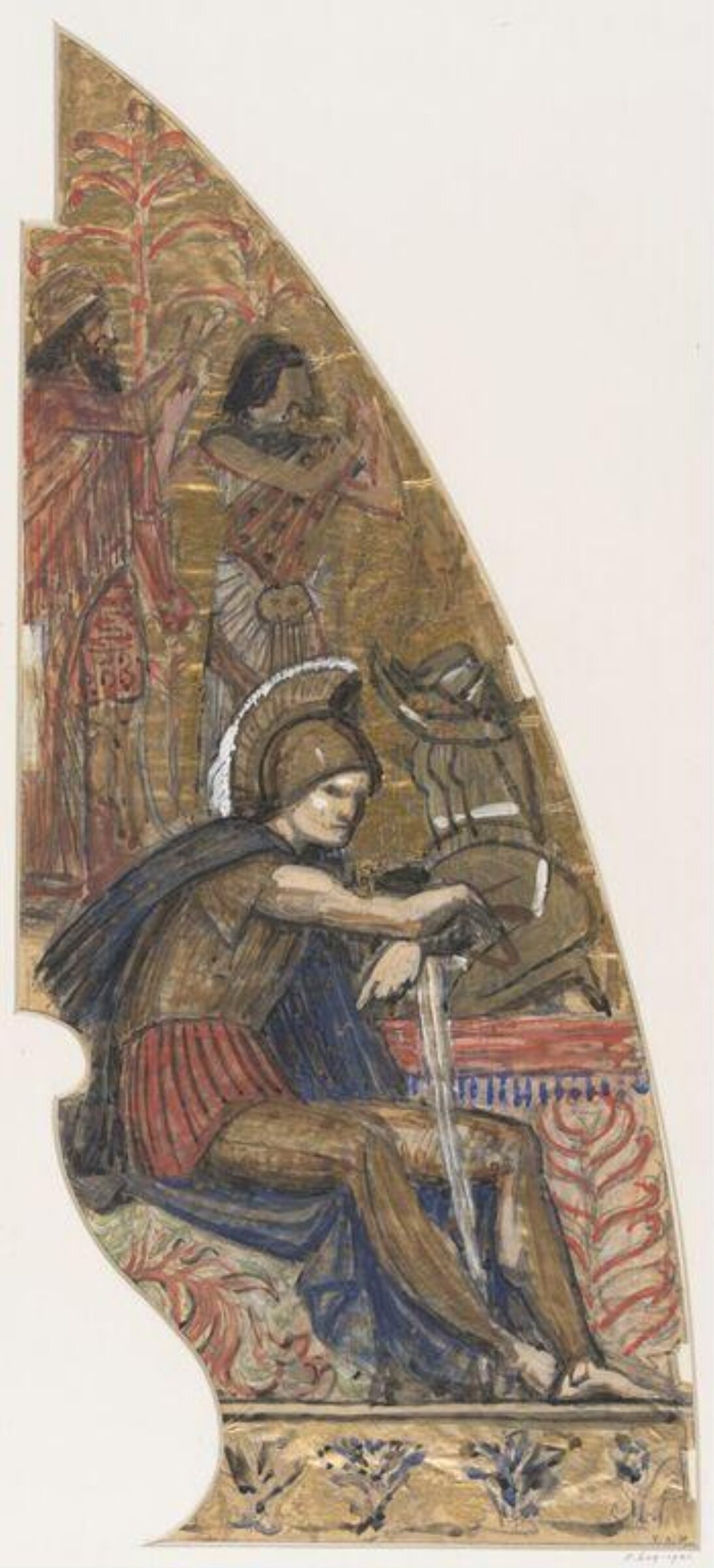 Drawing, William Blake Richmond, late 19th century
