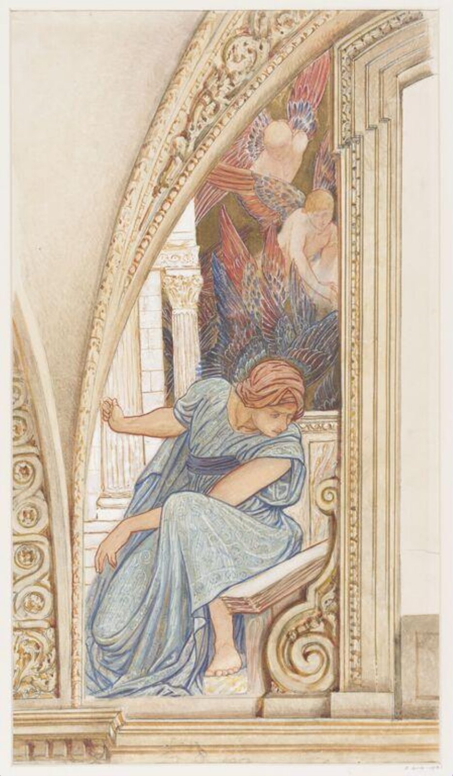 Drawing, William Blake Richmond, late 19th century