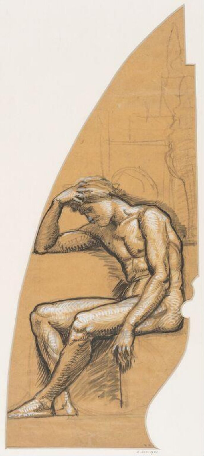 Drawing, William Blake Richmond, late 19th century