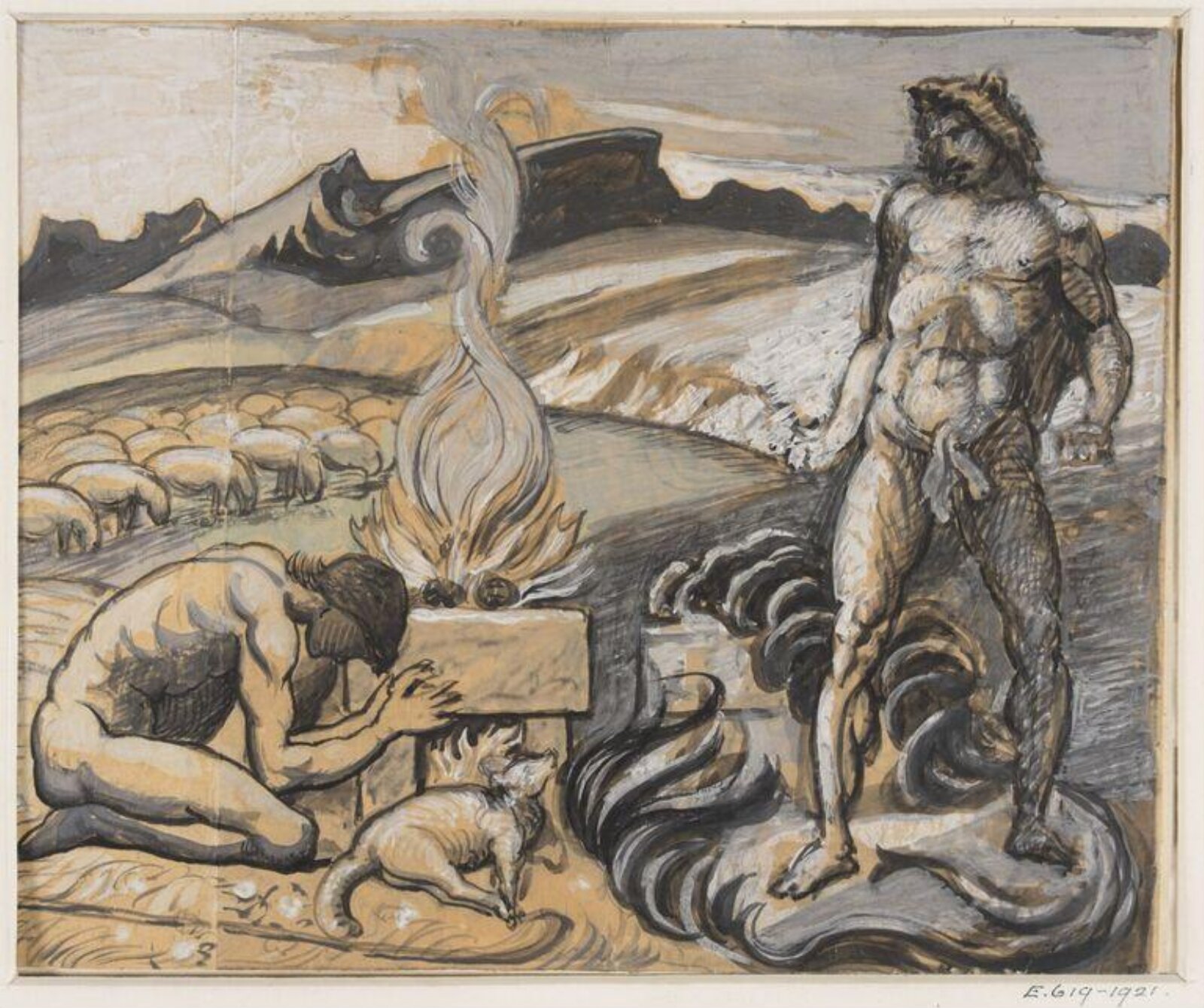 Drawing, William Blake Richmond, late 19th century