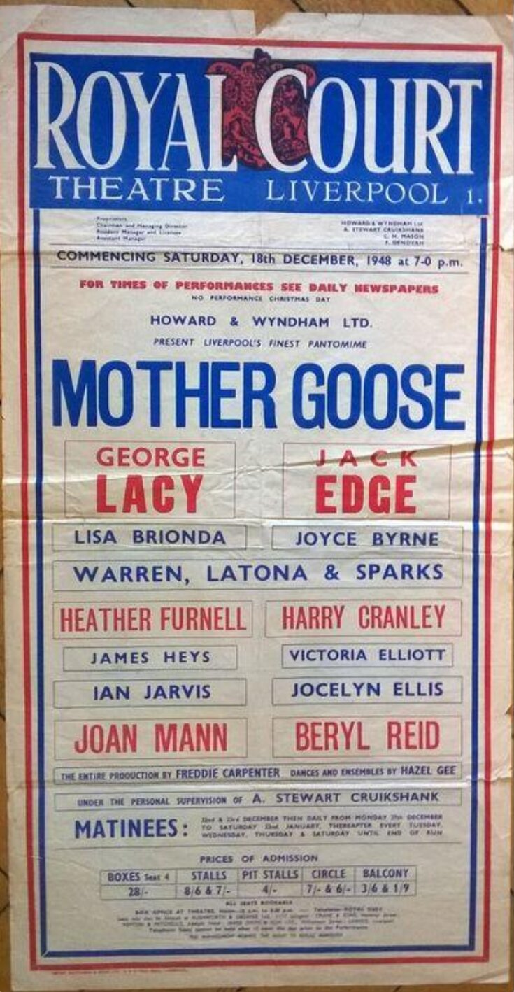 Mother Goose, Royal Court Theatre, Liverpool image
