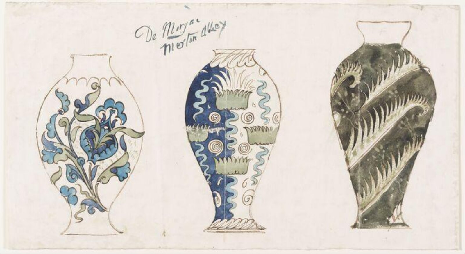 Drawing, William De Morgan, 1882-1888