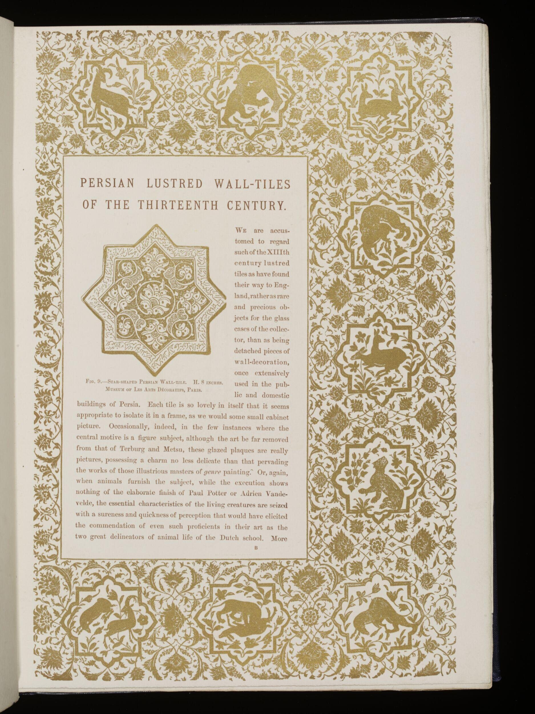 The Godman collection. Persian ceramic art belonging to Mr. F. DuCane Godman, F.R.S.; with examples from other collections. The thirteenth century lustred wall-tiles. By Henry Wallis. With illustrations by the author