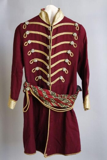 Jacket worn by Alfie Bass as the King in Jack and the Beanstalk, London Palladium, 1973