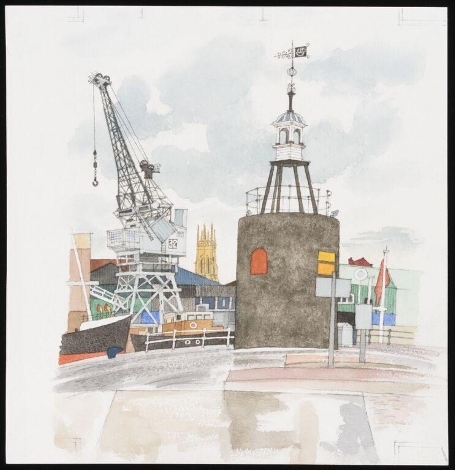 Bristol Docks 1, Raymond Spurrier, c.1989