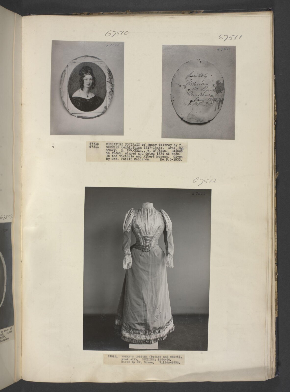 Fanny Tolfrey, T. Wheeler, January 1834