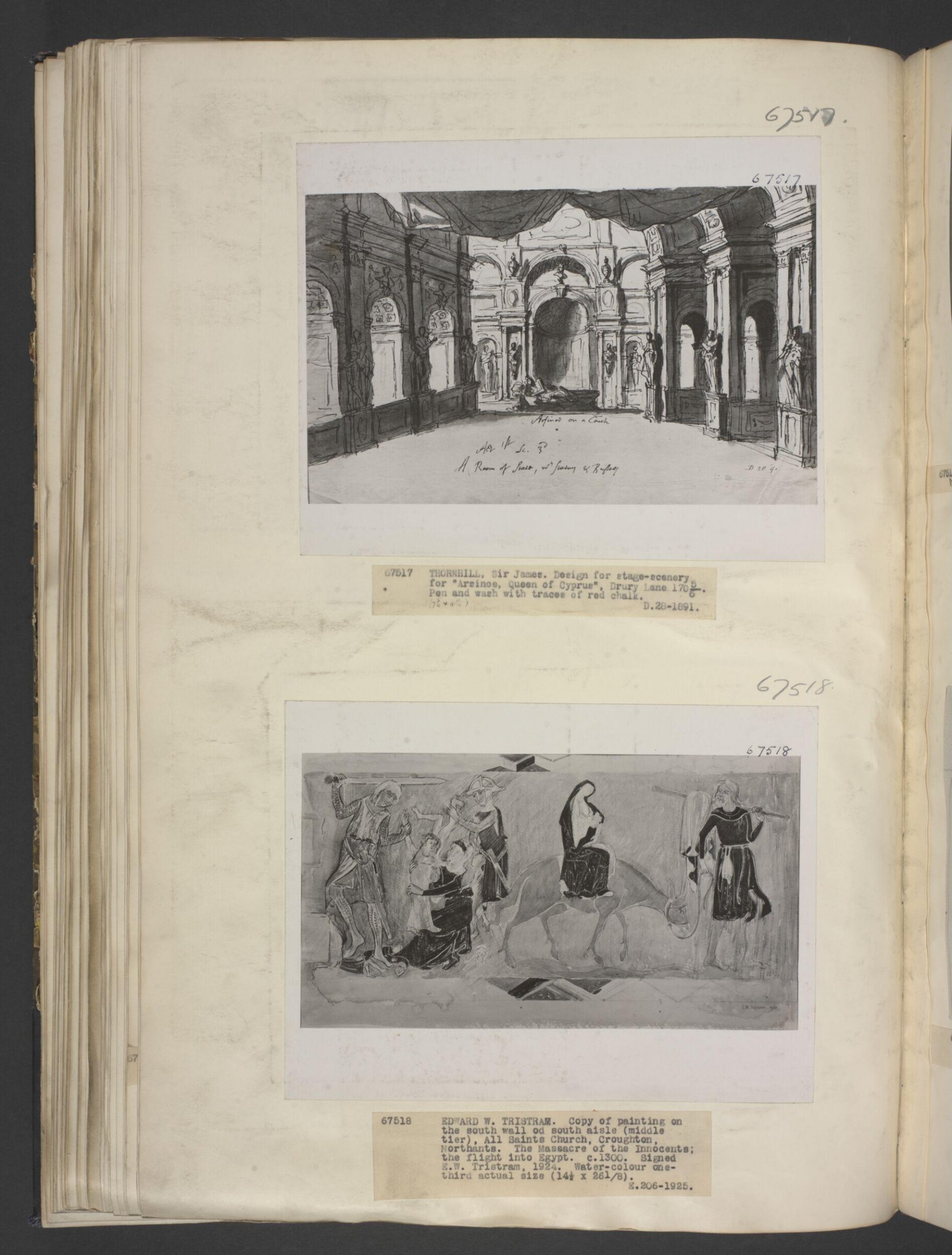 The Massacre of the Innocents; the Flight into Egypt, Ernest Tristram, 1924