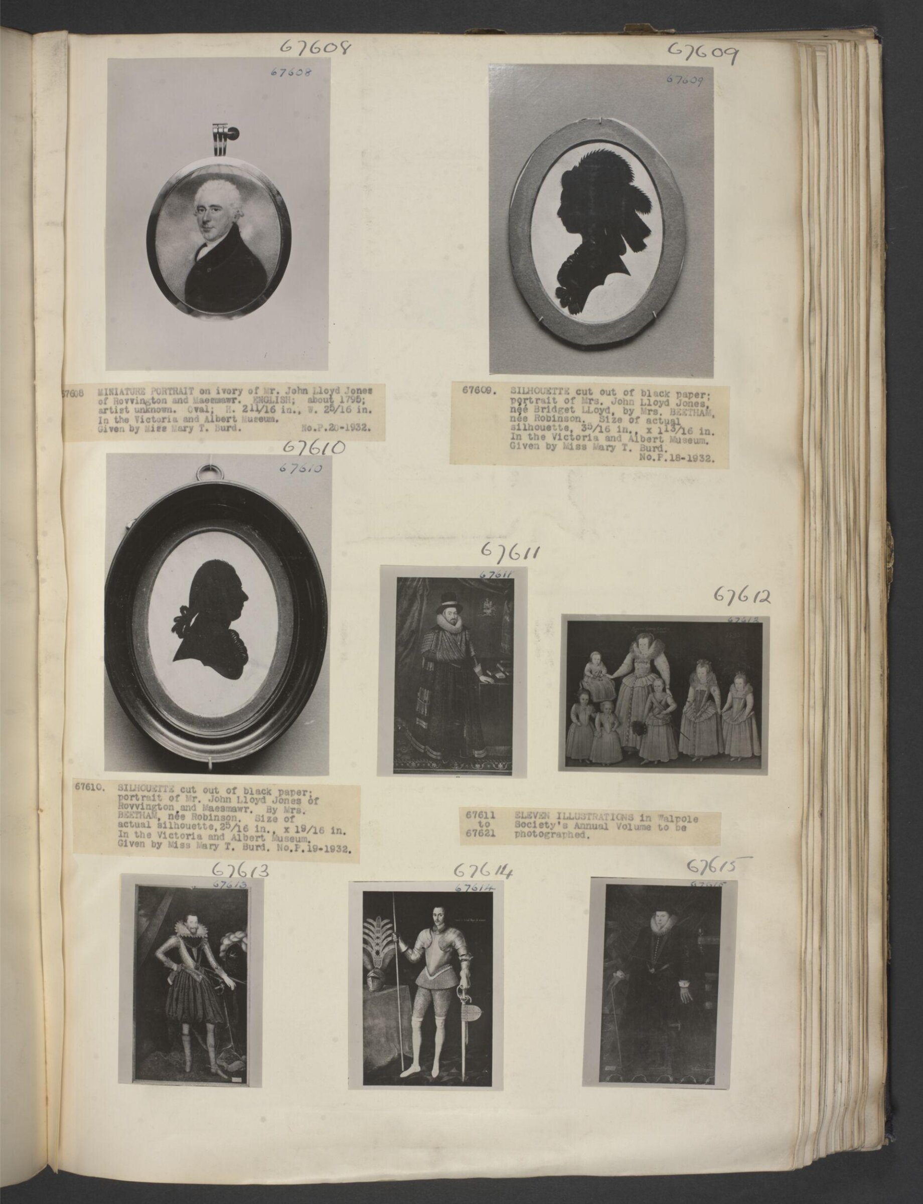 Silhouette portrait of Mrs Lloyd Jones, Isabella Beetham, ca. 1780-1790