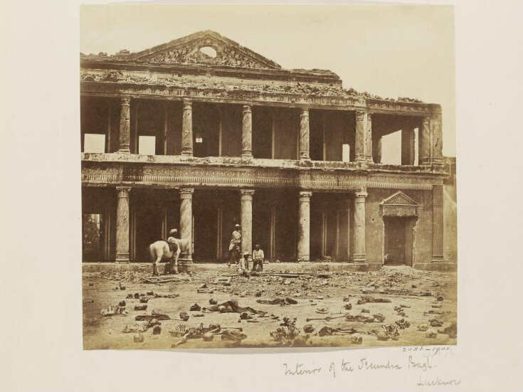 Interior of the Sikandra Bagh, Lucknow after the Indian Mutiny of 1857 top image