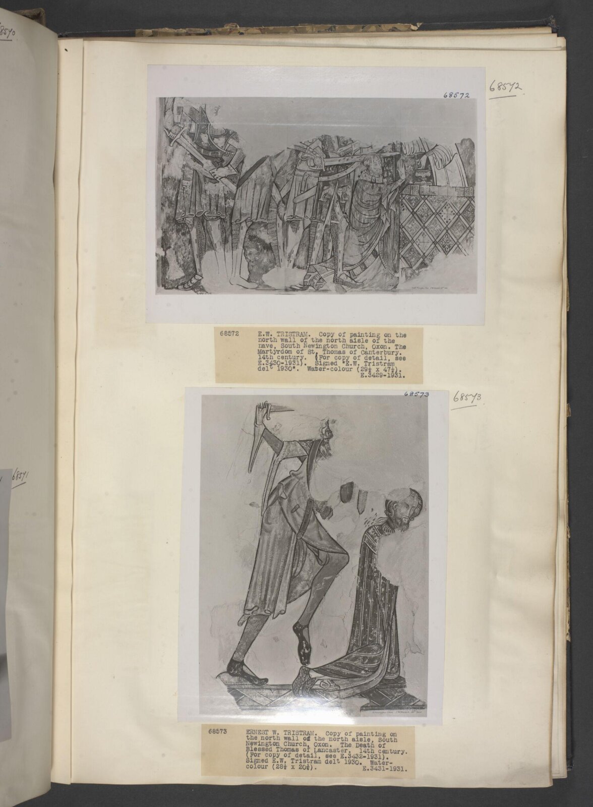 Drawing, Ernest William Tristram, 1930
