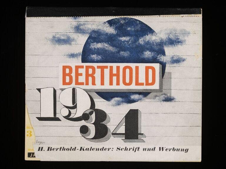 H. Berthold Kalender / [Designed by] H. Bayer