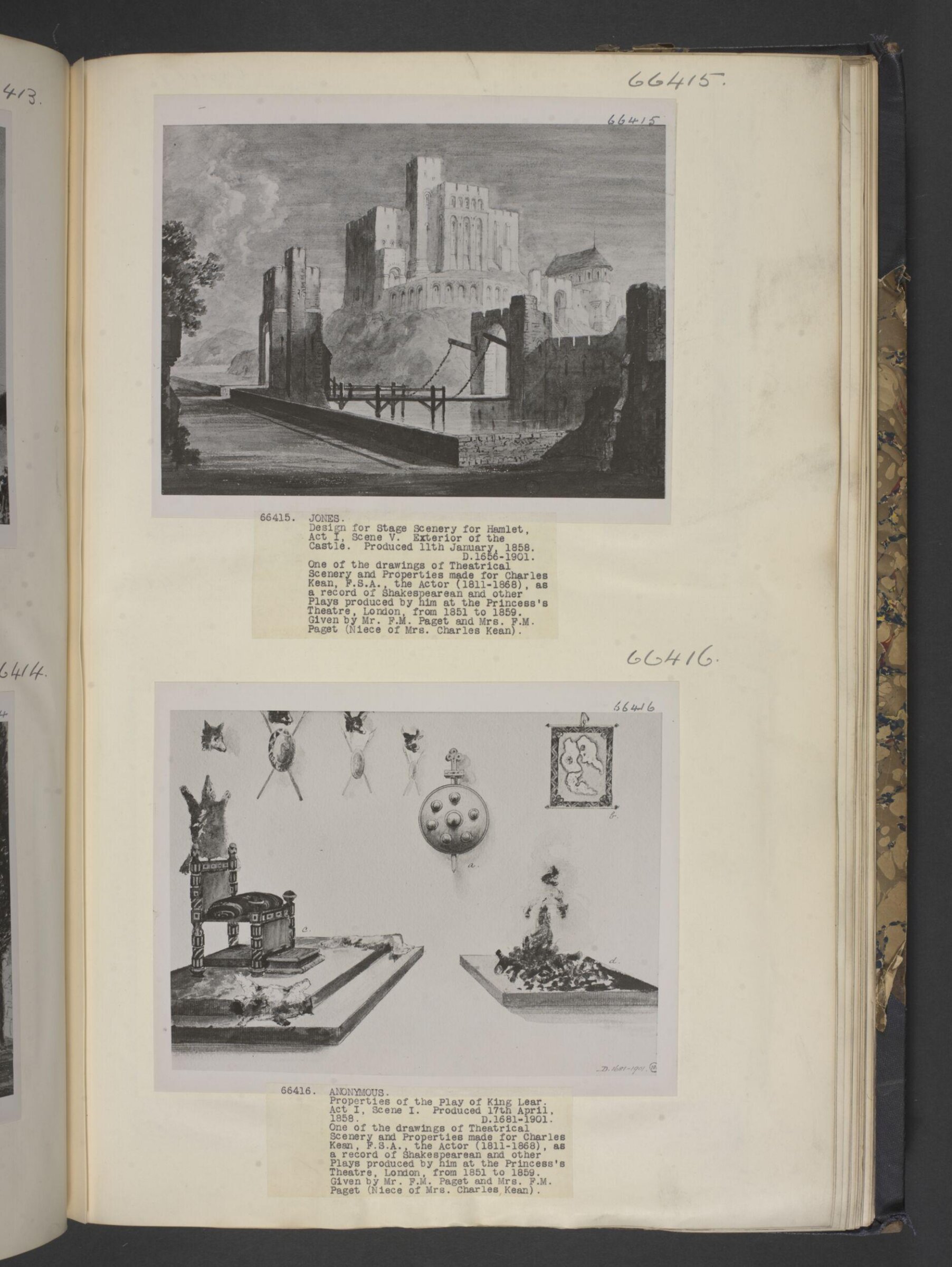 design for Hamlet, Jones, 1858