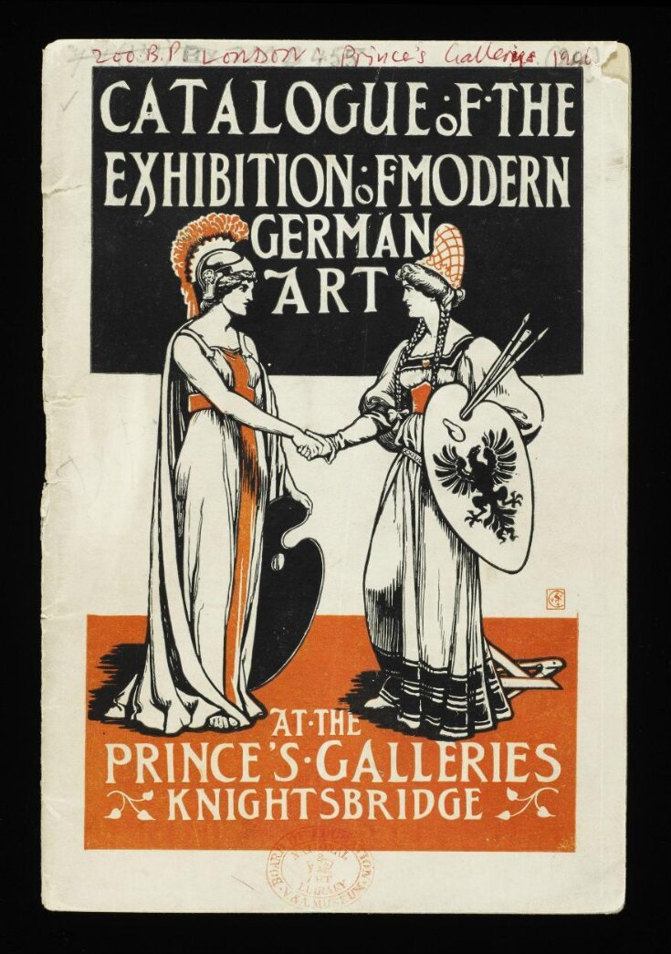 A catalogue of the works of contemporary German artists in London : exhibited at Prince's Gallery, Knightsbridge : May and June 1906 top image