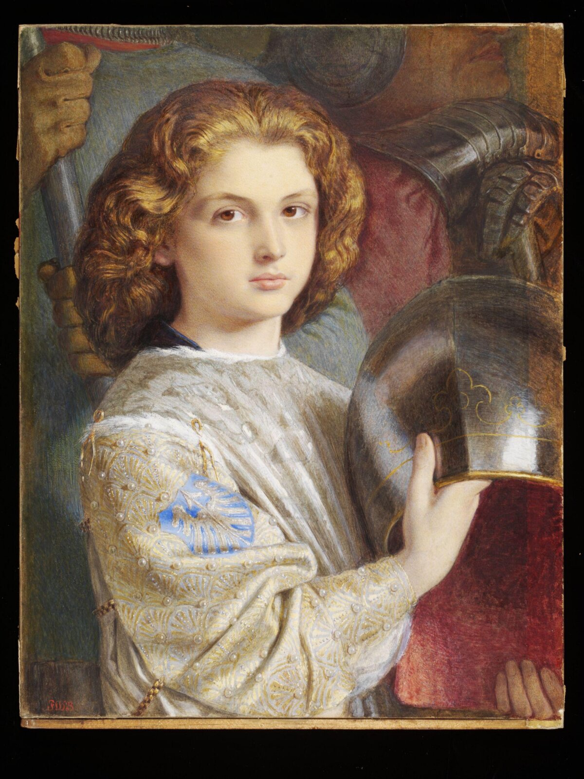 The Knight's Esquire (L'Ecuyer), Frederic William Burton, mid 19th century