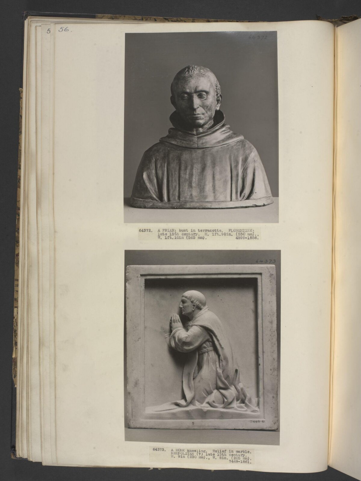 A Monk kneeling, second half of 15th century