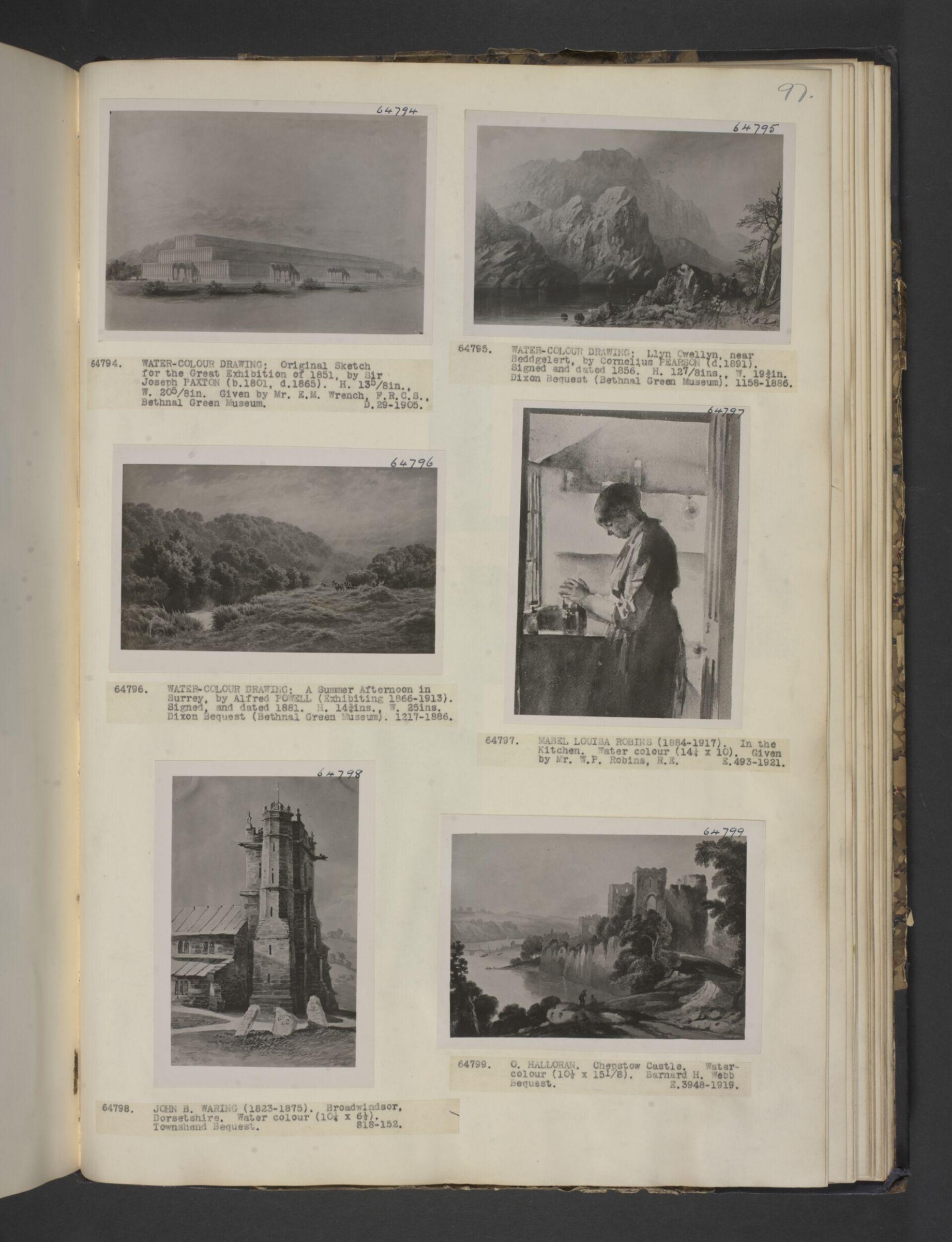 Llyn Cwellyn, near Beddgelert, Cornelius Pearson, 1856